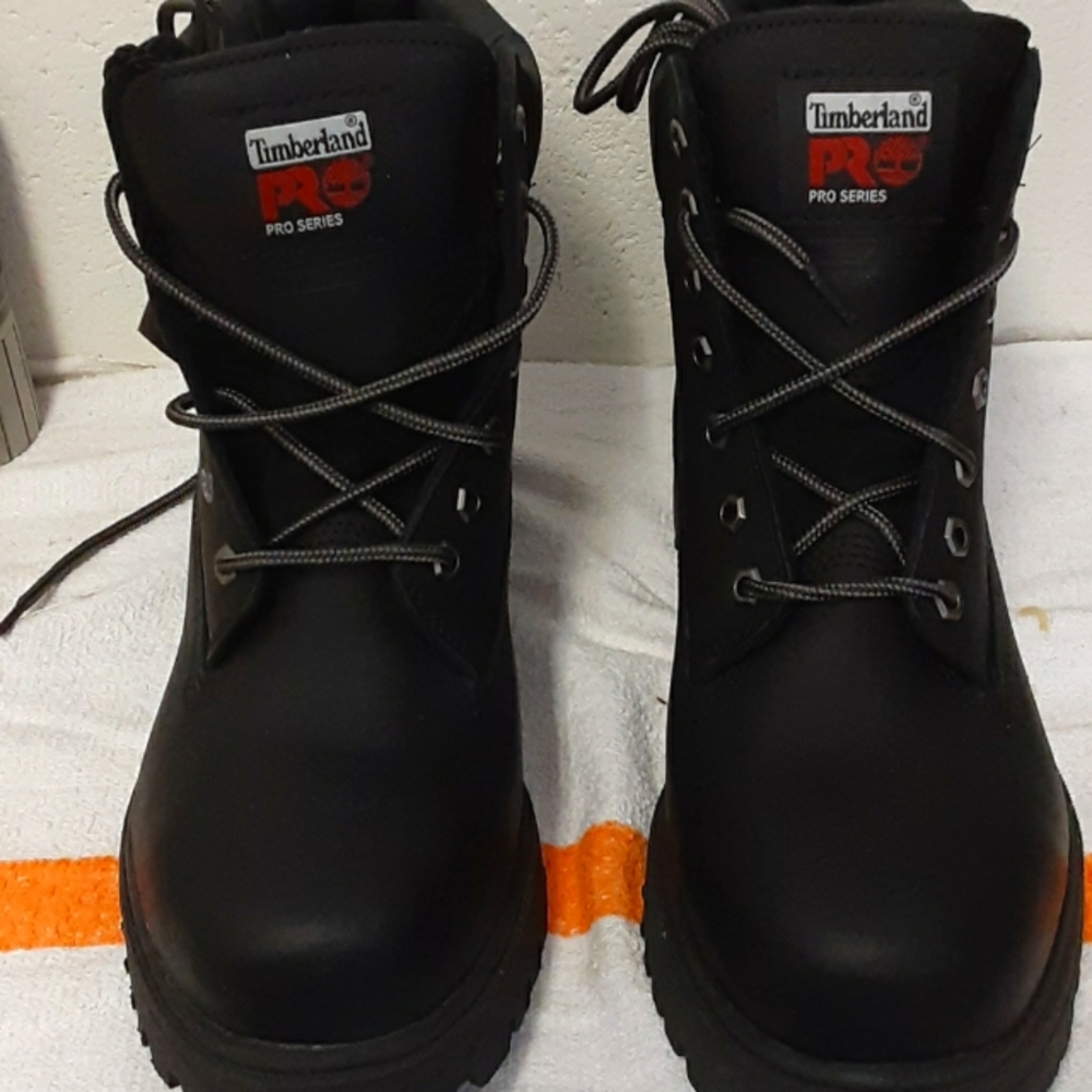 Timberland Pro Series Black Work Boots 6"